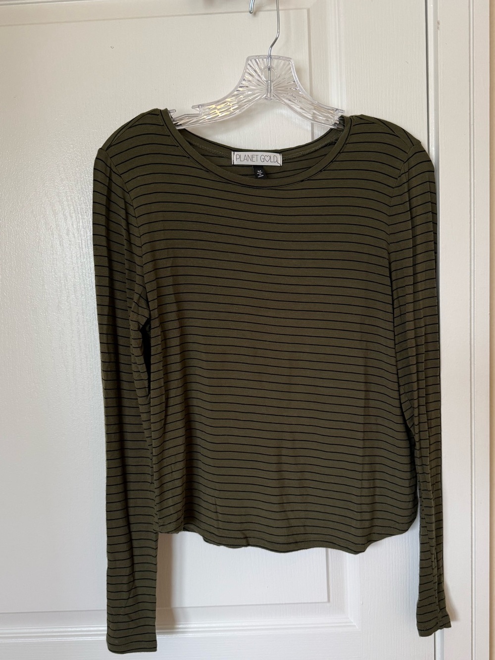 Long sleeved striped tee